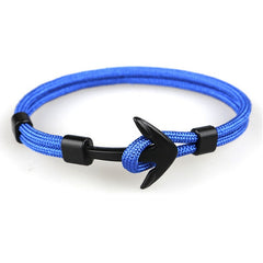 TANGYIN 2018 New Fashion Survival Rope Chain Multilayer Anchor Charm Bracelets And Bangles Men Women Gift Sport Hooks Navy Style