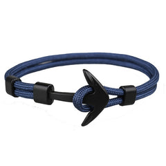 TANGYIN 2018 New Fashion Survival Rope Chain Multilayer Anchor Charm Bracelets And Bangles Men Women Gift Sport Hooks Navy Style